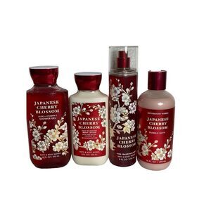 Bath and Body Works JAPANESE CHERRY BLOSSOM  4 pc SET